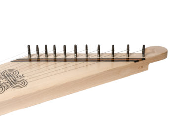 11 string KANTELE with good luck symbol